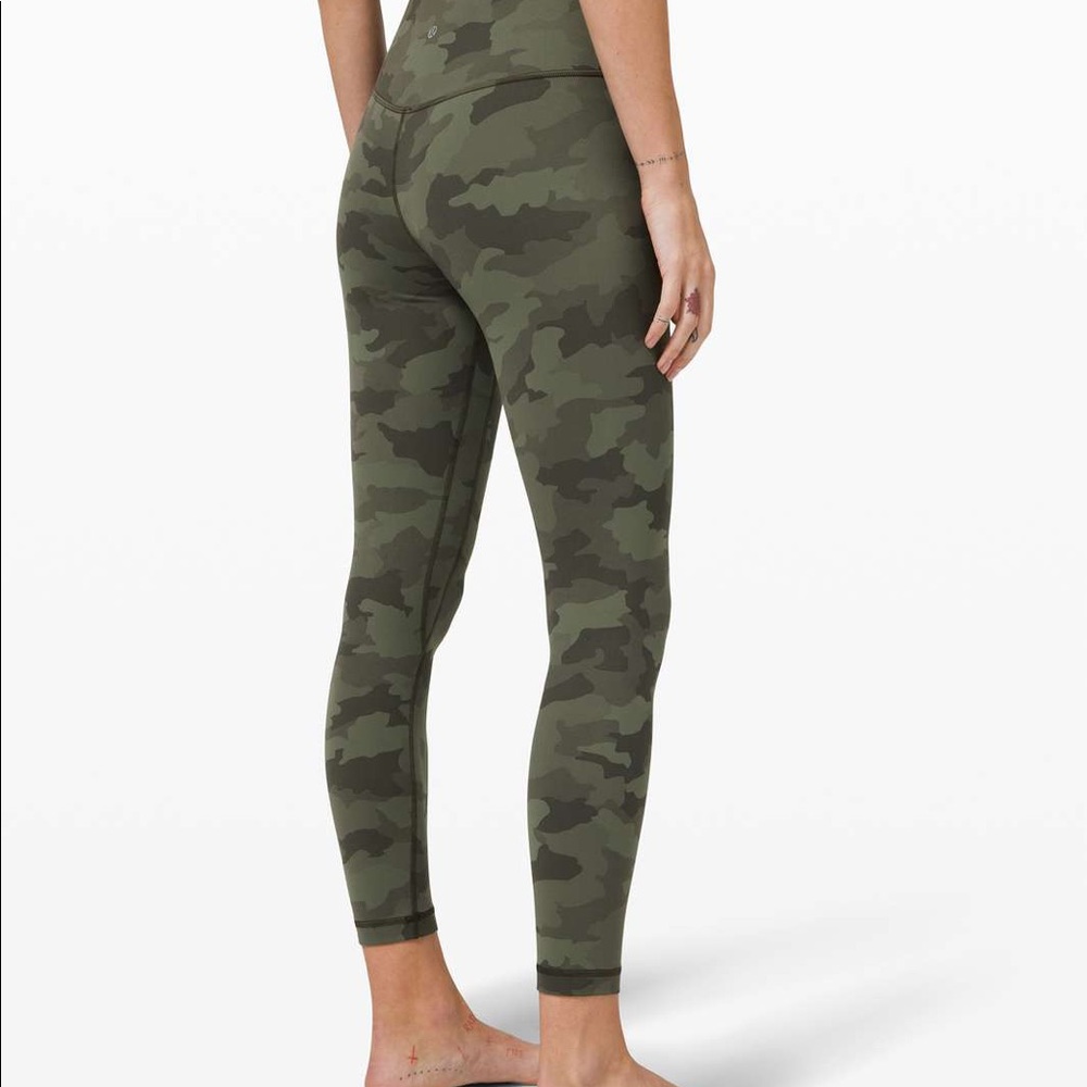 Lululemon Align Pant 25” Dark Olive Camo